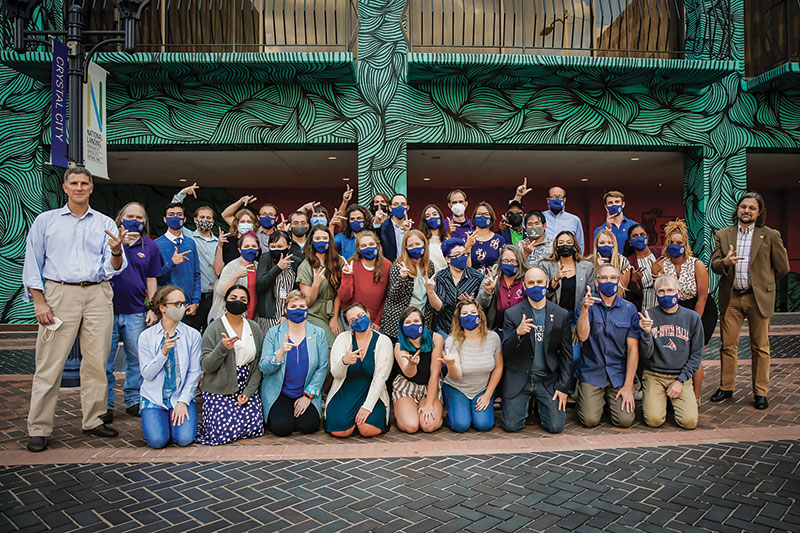 The 2021–22  National Council  at its fall meeting.  Photo by SPS.