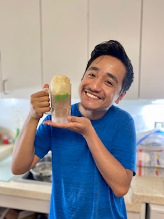 Our first root beer floats!