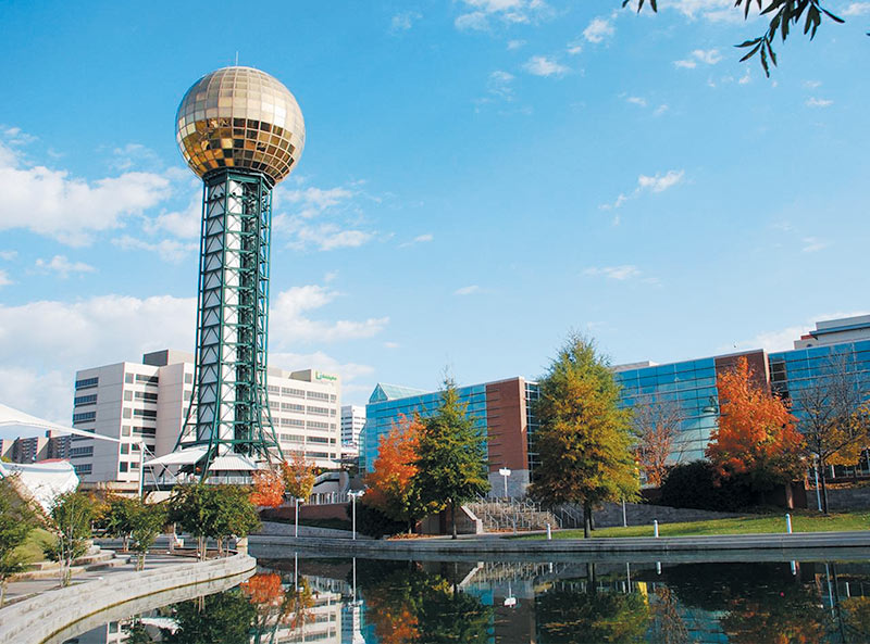 View of conference hotel in Knoxville, Tennessee, where the 85th Annual Meeting of the APS Southeastern Section was held. Photo courtesy of visitknoxville.com.