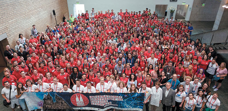 The ICPS 2019 group photo taken in the Cologne City Hall where participants were welcomed by the mayor of Cologne. Photo courtesy of Stefano Ugliano.