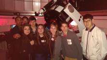Swarthmore and University of the Sciences students at the Peter van de Kamp Observatory. 