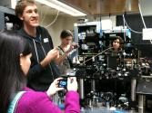 Students in the quantum optics lab at Caltech. Photo by Azucena Yzquierdo