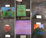 Some photos from the `Paint Your Research' activity.