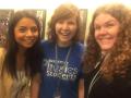 Visiting each other's work areas in ACP! From left to right: Aman, Hannah, and Connor