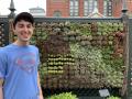 We found a fun wall of succulents!