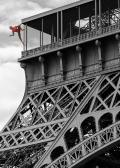 This is a picture of my Lil Spidey figurine, but his pose always made me think he'd look cooler hanging on a wall.  So, a little photoshop later, here he is on the Eiffel Tower.